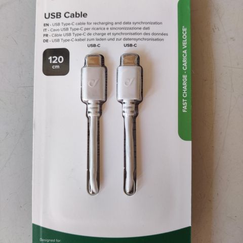 USB kabel usb-c til usb-c