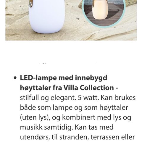 Ubrukt Ledlampe med høyttaler