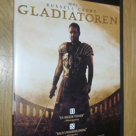 Gladiatoren dvd film selges!