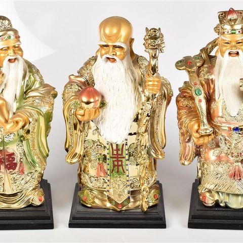 3 Kineske Porcelen figurer