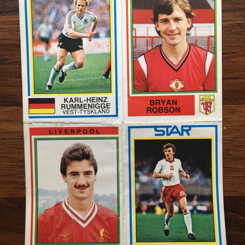 Fotball,  klistremerker/stickers, vintage, 1985