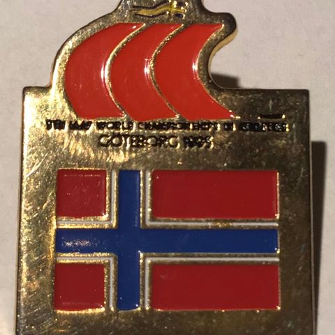 Flagg pins fra 1995-Norges flagg