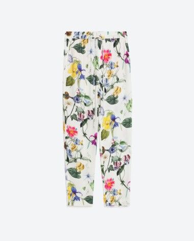 Blomstrete bukse Zara