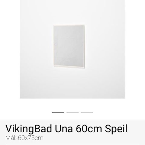 VikingBad Una 60cm Speil Mål: 60x75cm