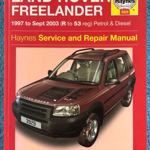 Haynes - Land Rover Freelander, 1997 to Sept 2003, Service and Repair Manual