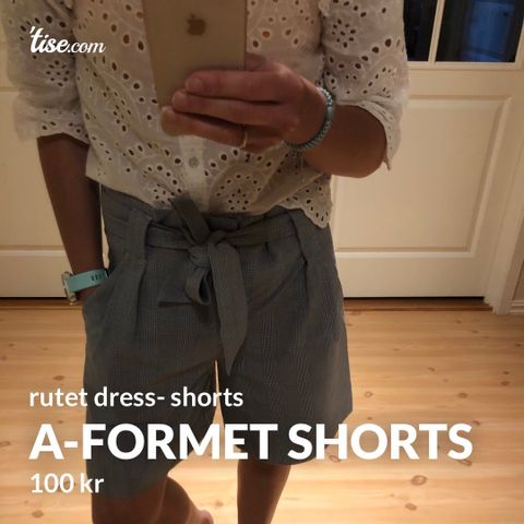 A formet rutet dress- shorts 