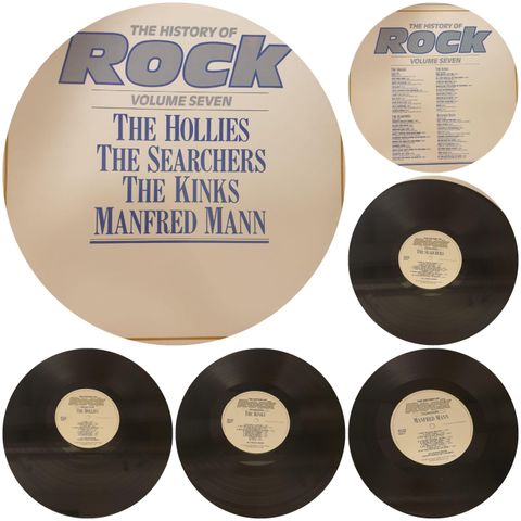 VINTAGE/RETRO LP-VINYL DOBBEL "THE HOLLIES  - THE SEARCHERS  - THE KINGS  -1982"