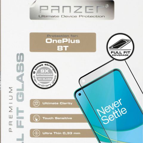 Panzer Full-Fit OnePlus 8T skjermbeskytter