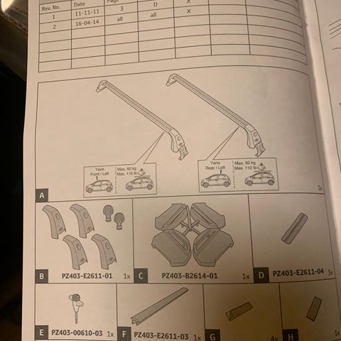 Takstativ - feste til takboks / ski etc.