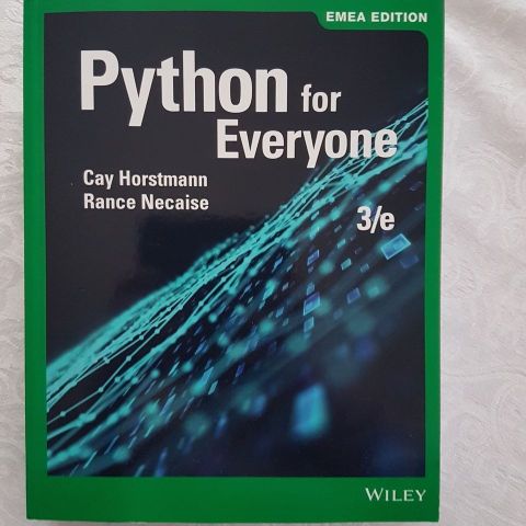 Python for everyone 3 edition-  Brukes som pensum i IN1000