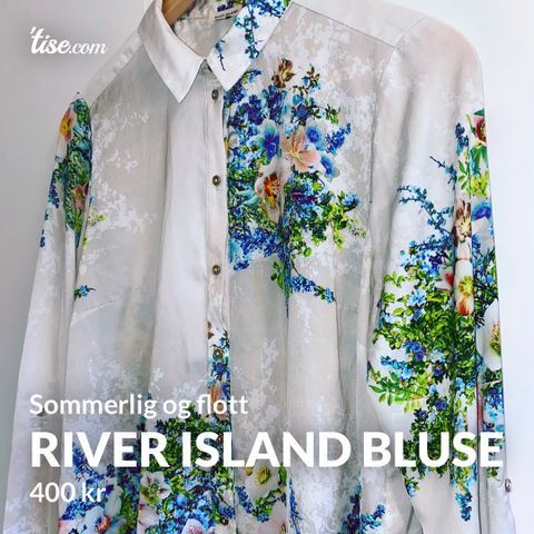 RIVER ISLAND skjorte - flott og sommerlig!