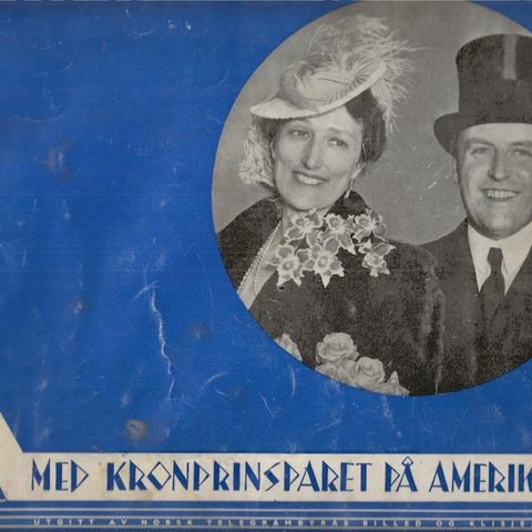 Med Kronprinsparet på Amerikaferden 24 bl., ill. Oslo,  1939.