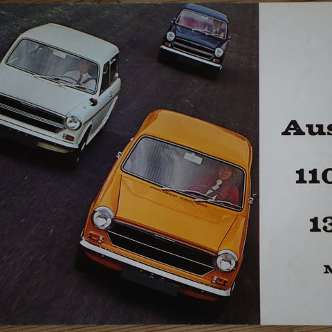 Austin 1100 og 1300 MkIII norsk brosjyre ca 1971