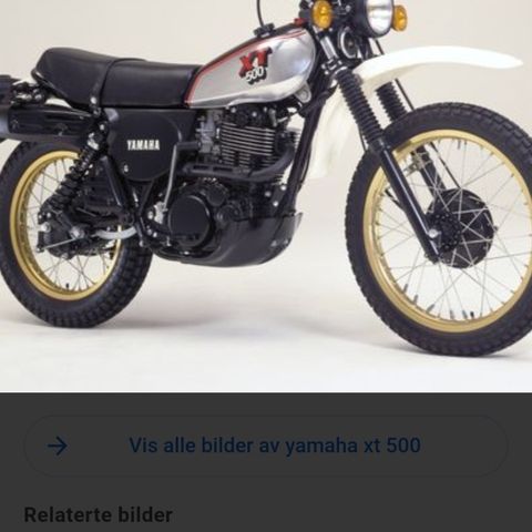 Yamaha xt 500 repobjekt  ønskes kjøpt