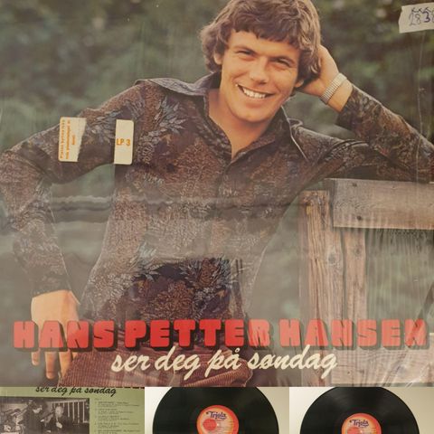 VINTAGE/RETRO LP-VINYL "HANS PETTER HANSEN/SER DEG PÅ SØNDAG 1976"