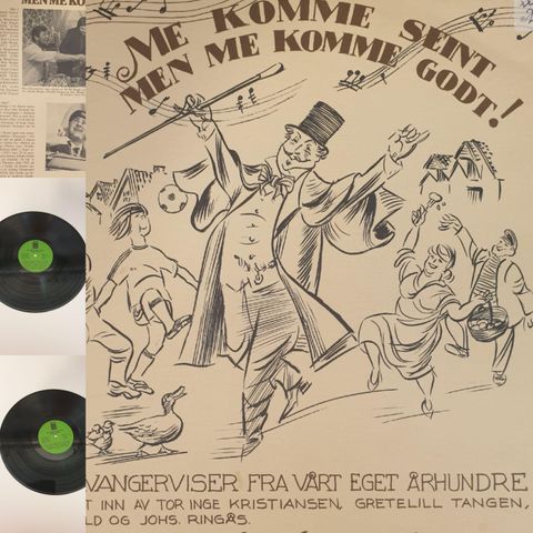 VINTAGE/RETRO LP-VINYL "ME KOMME SEINT MED ME KOMME GODT 1976"