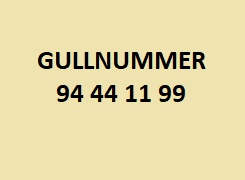 GULLNUMMER 94 44 11 99