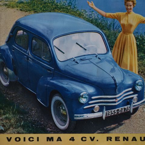 Renault MA 4CV brosjyre på fransk