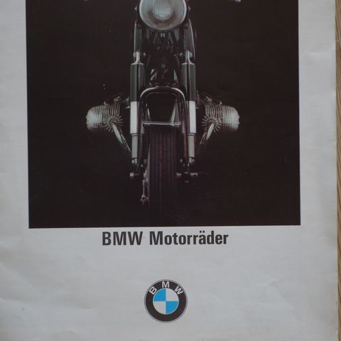 BMW Motorrad brosjyre tysk fra  mai 1968