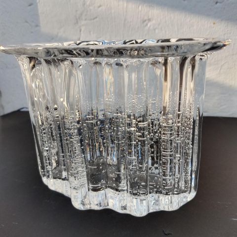 Hadeland Glassverk. Vase. Vintage.Willy Johansson.Atlantic .