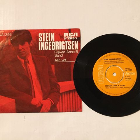 STEIN INGEBRIGTSEN / FRØKEN ANNE B, SAND - 7" VINYL SINGLE