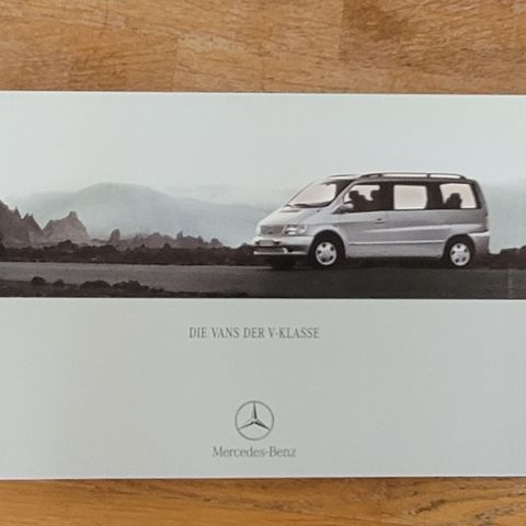 Brosjyre Mercedes V-Klasse 2002