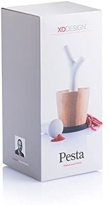 XD Design Pesta Mortar og Pestle - Bamboo & Ceramic - Ny