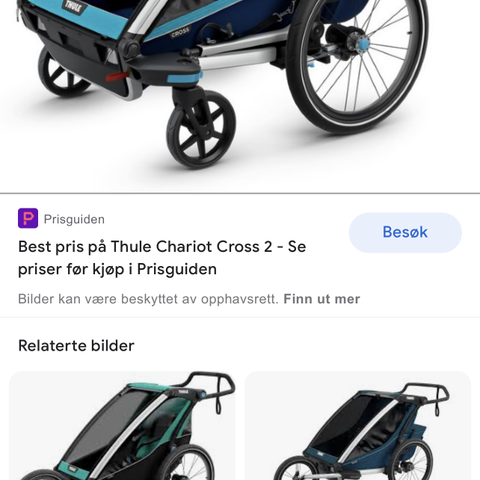 Thule Chariot sport 2 leies ut