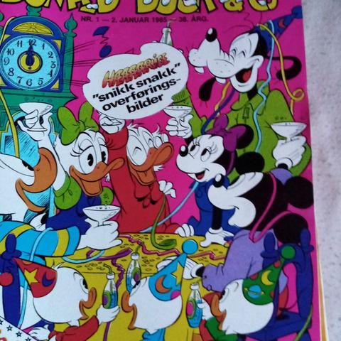 Donald Duck blader fra 1985. Selges