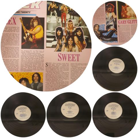 VINTAGE/RETRO LP-VINYL DOBBEL "T.REX  - SWEET  - SUZI QUATRO  - GARY GLITTER  "