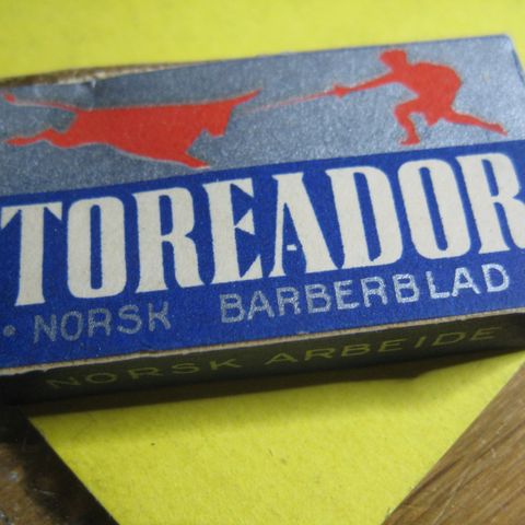 Torreador Barberblad eske   torjus  fabrikker Sarpsborg