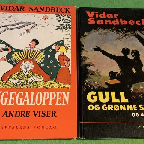 2 klassiske visebøker av Vidar Sandbeck