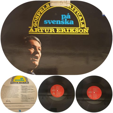 VINTAGE/RETRO LP-VINYL "ARTUR ERIKSON PÅ SVENSKA 1973"