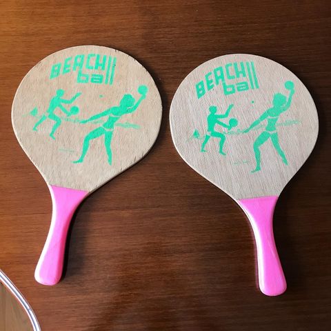 Et par vintage/retro «Beach ball» rackets