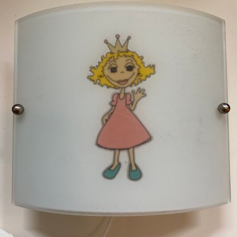 Prinsesselampe barnerom