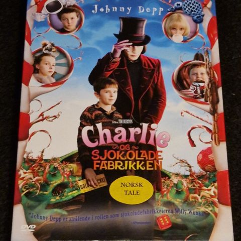 Charlie og Sjokolade Fabrikken DVD