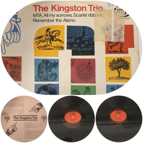 VINTAGE/RETRO LP-VINYL "THE KINGSTON TRIO/MTA ALL MY SORROWS .."