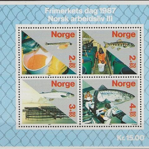 Frimerkets dag  1987 NK 1023-1026 Postfriske