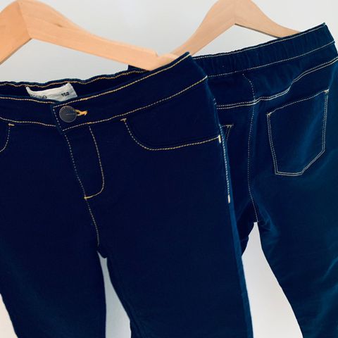 Kule blå jeans med stretch 10-12 år