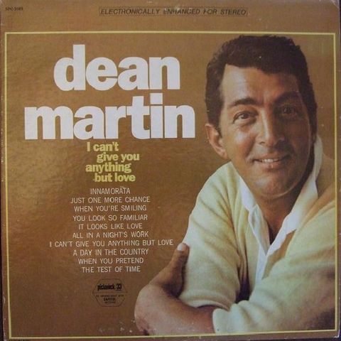 Dean Martin – I Can't Give You Anything But Love (LP, Comp, RE 1968)