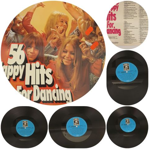 VINTAGE/RETRO LP-VINYL DOBBEL "56 HAPPY HITS FOR DANCING 1965"