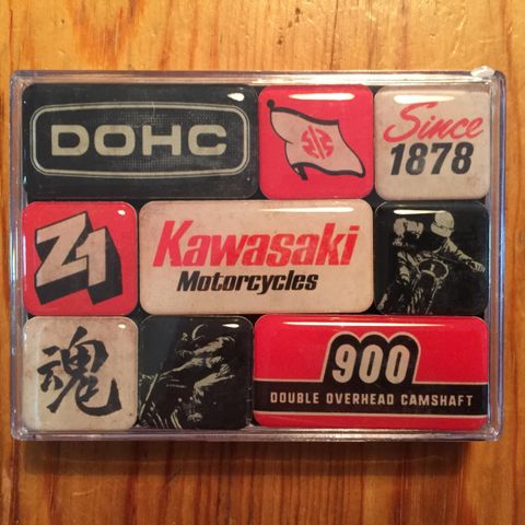 Kawasaki Magnet-kit 9 stk. Gavetips!