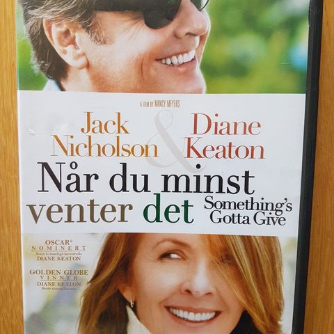 Når du minst venter det- DVD- Jack Nicholson og Diane Keaton