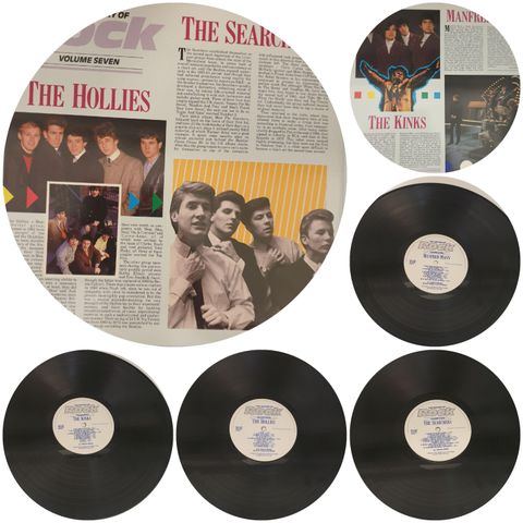 VINTAGE/RETRO LP-VINYL DOBBEL "THE HOLLIES  - THE SEARCHERS  - THE KINGS  ..."