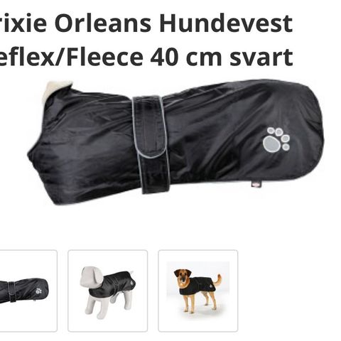 Hundevest Reflex/Fleece 40 cm
