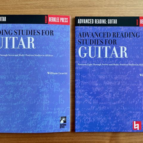 Gitarbøker - Reading Studies for Guitar og Advanced Reading Studies For Guitar