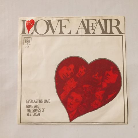 LOVE AFFAIR - OBS! OBS!  KUN TOM COVER  - IKKE VINYL  OBS! OBS!