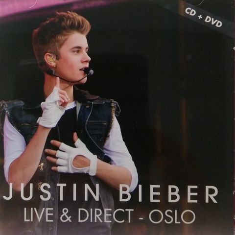 CD. Justin Bieber. Live & Direct. Oslo. CD & DVD