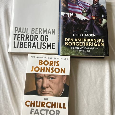 Diverse bøker krig, fakta, politikk