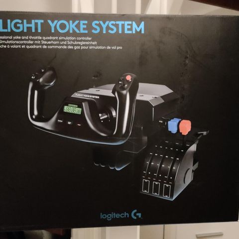 Logitech yoke system for salg.